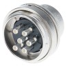 binder 6 Pole Straight Miniature DIN Plug, 5A, 250V, Screw, Panel Mount Male 09.0323.00.06