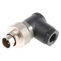binder Circular Connector Cable M9 Plug 3 Contacts 4A IP67 Nylon Housing Gold Plated Brass Contacts 125V 712 99-0405-70-03