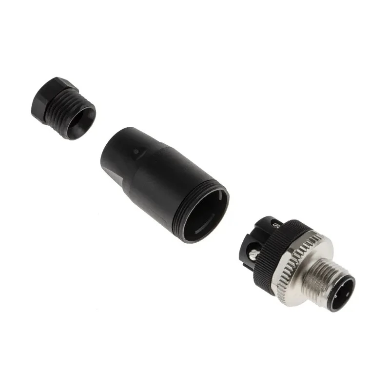 binder Circular Connector, 4 Contacts, Cable Mount, M12 Connector Size, Male Plug, IP67 Rated, Screw Clamp 99 0429 14 04