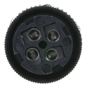 binder Circular Connector, 4 Contacts, Cable Mount, M12 Connector Size, Male Plug, IP67 Rated, Screw Clamp 99 0429 14 04
