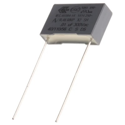 KEMET R46 Metallised Polypropylene Film Capacitor, X2 Suppression Class, ±10 % Tolerance, 10 nF, 310 V DC 310 R463I21005001K