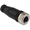 binder Circular Connector 4 Contacts Cable M12 Socket Female IP67 Polyamide Housing 250V 4A Screw Clamp 713 99 0430 14 04