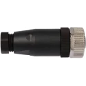 binder Circular Connector 4 Contacts Cable M12 Socket Female IP67 Polyamide Housing 250V 4A Screw Clamp 713 99 0430 14 04