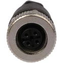 binder Circular Connector 4 Contacts Cable M12 Socket Female IP67 Polyamide Housing 250V 4A Screw Clamp 713 99 0430 14 04