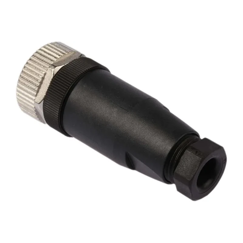 binder Circular Connector 4 Contacts Cable M12 Socket Female IP67 Polyamide Housing 250V 4A Screw Clamp 713 99 0430 14 04