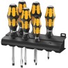 Wera Pozidriv Standard Screwdriver Set with 6 Pieces, Slotted and PZ Tips, Hex Bolster 05018287001