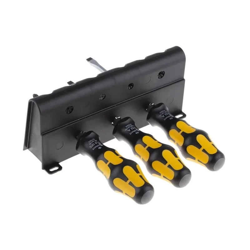 Wera Pozidriv Standard Screwdriver Set with 6 Pieces, Slotted and PZ Tips, Hex Bolster 05018287001