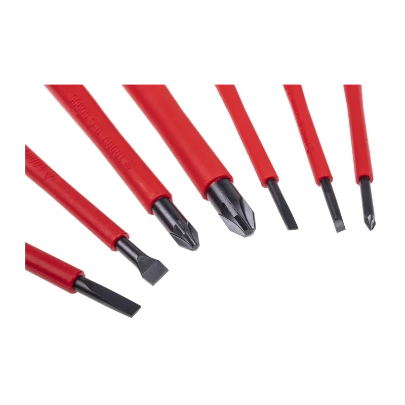 Bahco Insulated Pozidriv and Slotted Screwdriver Set 7-Piece BE-9888S