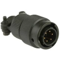 Amphenol Limited MIL Spec Circular Connector 6 Contacts Male Olive Brass Straight Cable Mount 500-700V ac 62GB-16F10-06PN