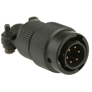 Amphenol Limited MIL Spec Circular Connector 6 Contacts Male Olive Brass Straight Cable Mount 500-700V ac 62GB-16F10-06PN