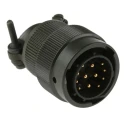Amphenol Limited MIL Spec Circular Connector 12 Contacts Male Olive Aluminium Zinc Cobalt Plated Bayonet 62GB-16F14-12PN