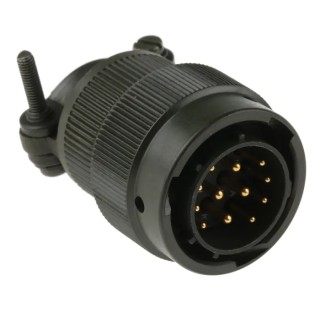 Amphenol Limited MIL Spec Circular Connector 12 Contacts Male Olive Aluminium Zinc Cobalt Plated Bayonet 62GB-16F14-12PN
