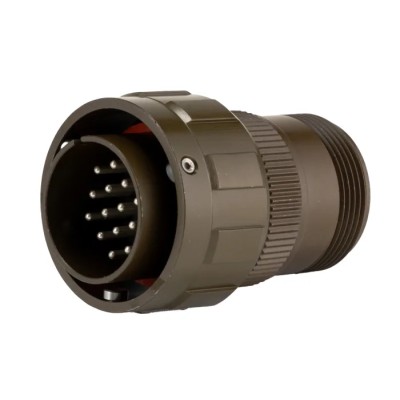 Amphenol Limited MIL Spec Circular Connector 19 Contacts Brass Straight Olive Cable Connector Female 97B-3106A-20-A48P-HD