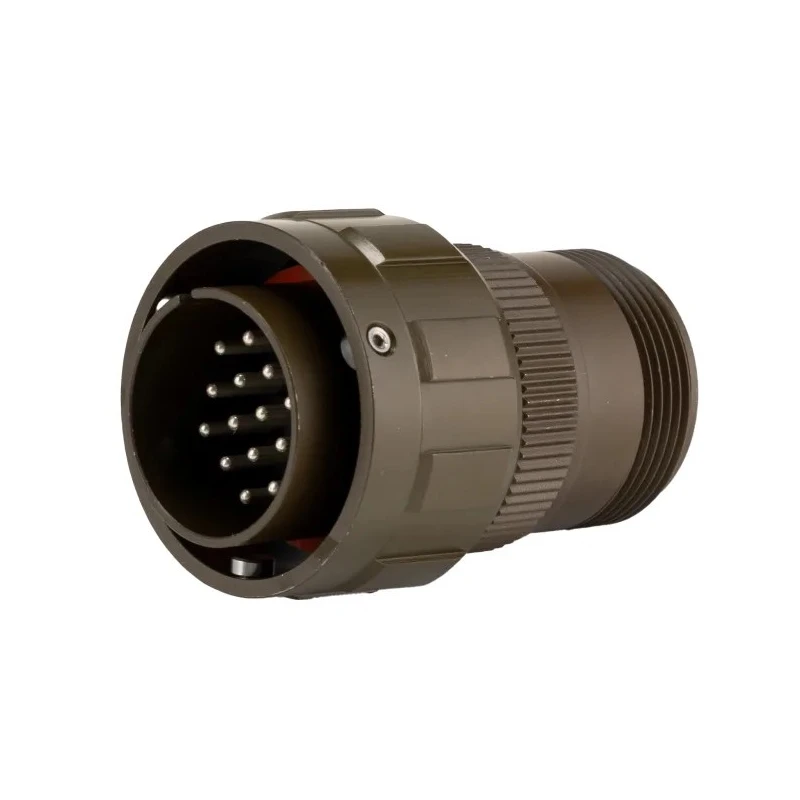 Amphenol Limited MIL Spec Circular Connector 19 Contacts Brass Straight Olive Cable Connector Female 97B-3106A-20-A48P-HD