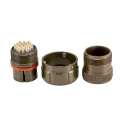 Amphenol Limited MIL Spec Circular Connector 19 Contacts Brass Straight Olive Cable Connector Female 97B-3106A-20-A48P-HD