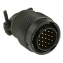 Amphenol Limited MIL Spec Circular Connector 19 Contacts Male Olive Brass Straight Cable Mount 62GB-16F14-19PN