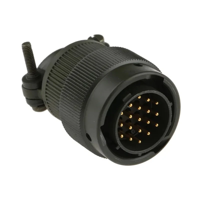 Amphenol Limited MIL Spec Circular Connector 19 Contacts Male Olive Brass Straight Cable Mount 62GB-16F14-19PN