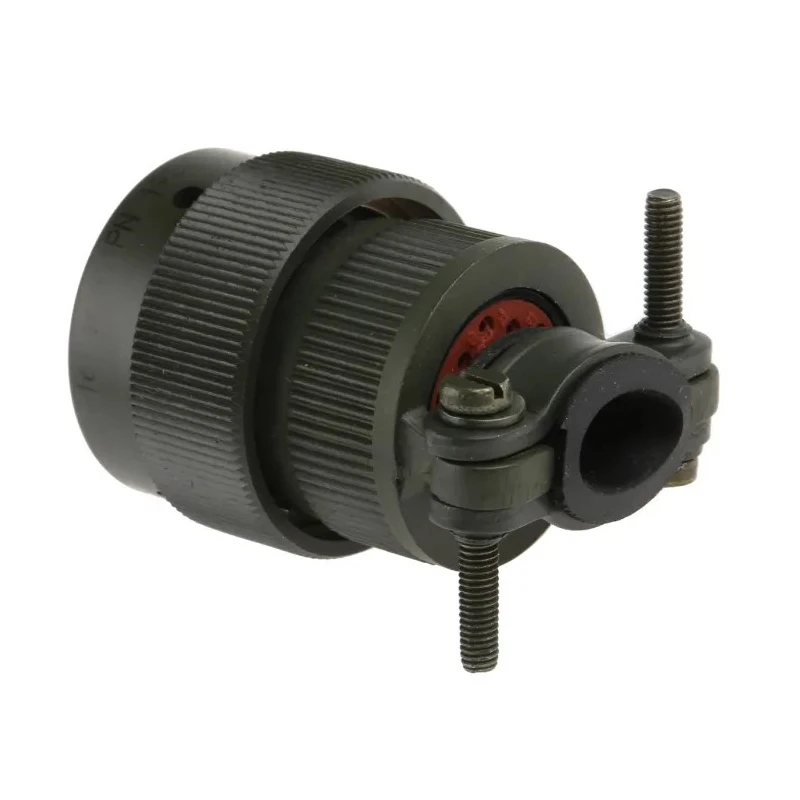 Amphenol Limited MIL Spec Circular Connector 19 Contacts Male Olive Brass Straight Cable Mount 62GB-16F14-19PN
