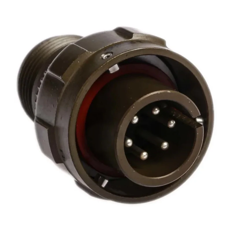 Amphenol Limited MIL Spec Circular Connector Brass Straight 6 Way Cable Male Contacts Shell Size 14S 97B-3106A-14S-6P-HD