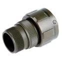 Amphenol Limited MIL Spec Circular Connector Brass Straight 10 Way Cable Male Contacts Olive Drab Cadmium 97B-3106A-18-1P-HD