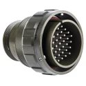 Amphenol Limited MIL Spec Circular Connector Brass Straight 37 Contact 500V AC 13A Olive Drab Cadmium 97B-3106A-28-21P-HD