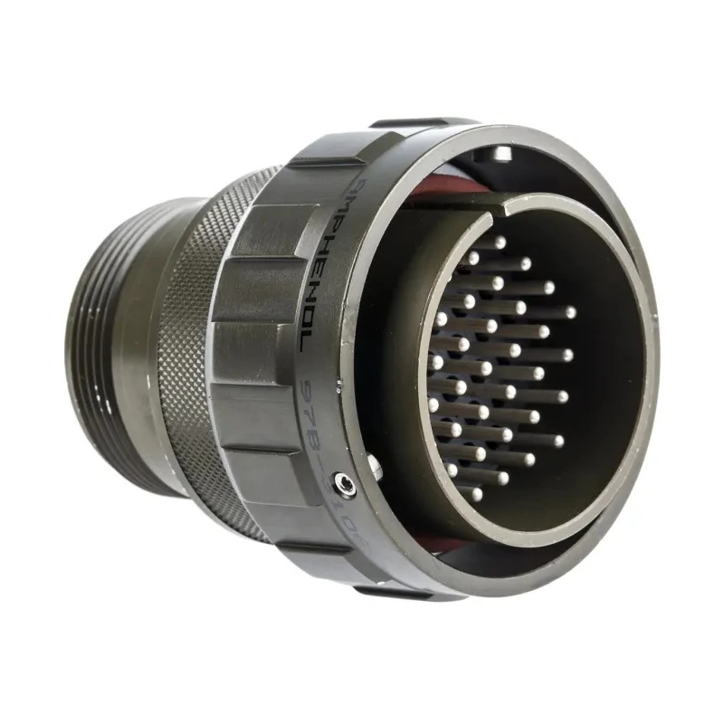 Amphenol Limited MIL Spec Circular Connector Brass Straight 37 Contact 500V AC 13A Olive Drab Cadmium 97B-3106A-28-21P-HD