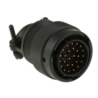 Amphenol Limited MIL Spec Circular Connector 26 Contacts Brass Straight Olive Drab Zinc Cobalt Plated 62GB-16F16-26PN