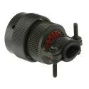 Amphenol Limited MIL Spec Circular Connector 26 Contacts Brass Straight Olive Drab Zinc Cobalt Plated 62GB-16F16-26PN