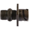 Amphenol Limited Mil Spec Circular Connector 3 Contacts Brass Silver Plated Male Contacts Wall Mount Olive 97B-3100A-10SL-3P