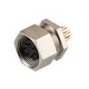 binder Circular Connector 7 Contacts Panel Mount Socket Female M9 125V 1A Brass IP40 711 Series 09-0478-00-07