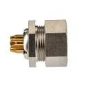 binder Circular Connector 7 Contacts Panel Mount Socket Female M9 125V 1A Brass IP40 711 Series 09-0478-00-07