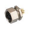 binder Circular Connector, 5 Contacts, Panel Mount Socket, Female, M9 Connector, 125V, 3A, Brass Housing 09-0098-00-05