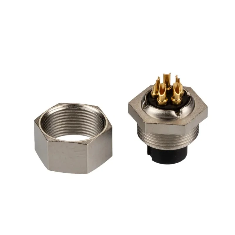 binder Circular Connector, 5 Contacts, Panel Mount Socket, Female, M9 Connector, 125V, 3A, Brass Housing 09-0098-00-05