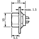 binder Circular Connector, 5 Contacts, Panel Mount Socket, Female, M9 Connector, 125V, 3A, Brass Housing 09-0098-00-05