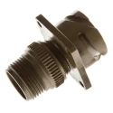 Amphenol Limited MIL Spec Brass Straight 6 Way Wall Mount Circular Connector 200V AC 13A Bayonet Mount 97B-3100A-14S-6P