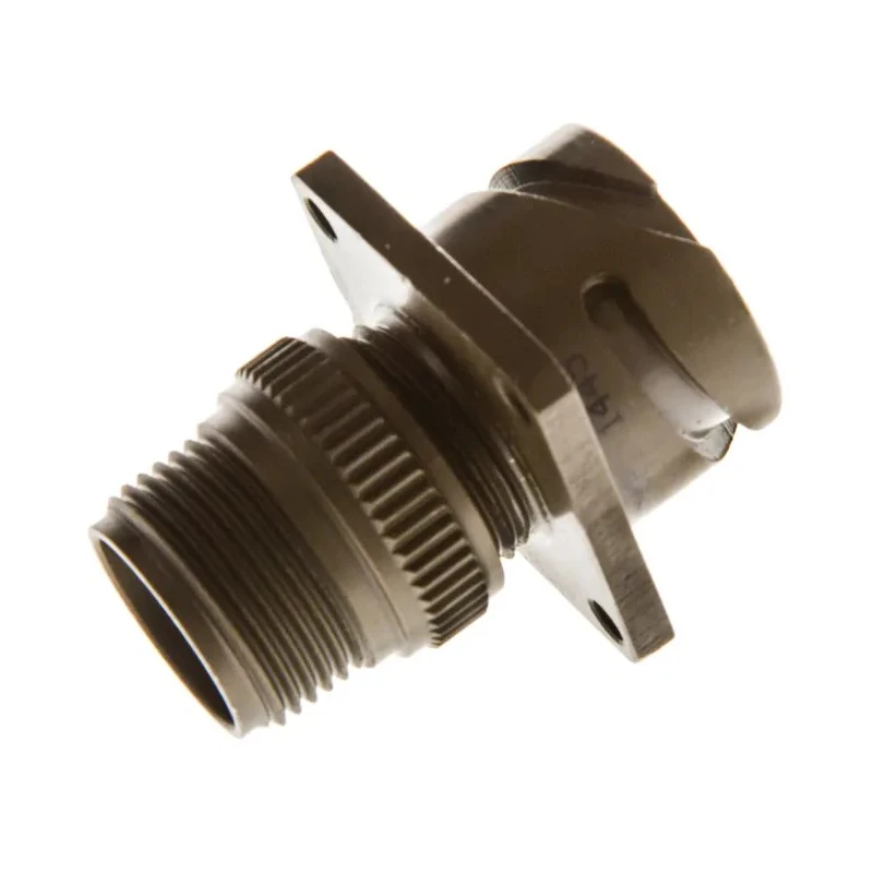 Amphenol Limited MIL Spec Brass Straight 6 Way Wall Mount Circular Connector 200V AC 13A Bayonet Mount 97B-3100A-14S-6P