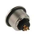binder Circular Connector, 3 Contacts, Panel Mount, M9 Connector Size, Socket Female, IP67 Rated, 4A 125V 09-0408-00-03