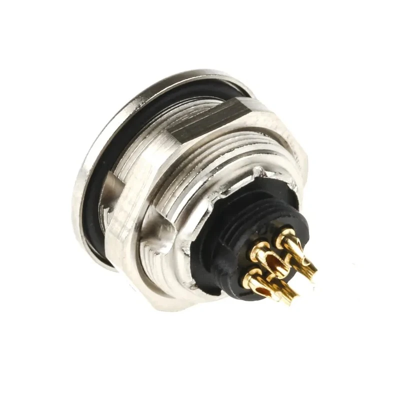 binder Circular Connector, 5 Contacts, Panel Mount, M9 Connector, Socket, Female, IP67, 3A Current, 125V 09-0416-00-05
