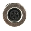 binder Circular Connector, 5 Contacts, Panel Mount, M9 Connector, Socket, Female, IP67, 3A Current, 125V 09-0416-00-05