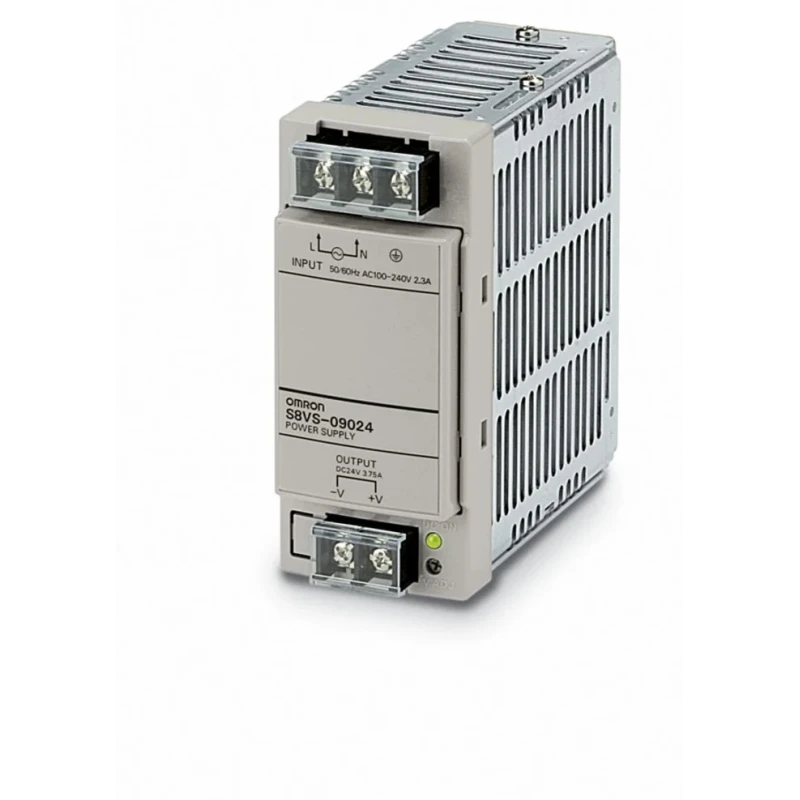 Omron Switched Mode DIN Rail Power Supply 90W, 24V DC Output, 3.75A Output Current, AC Input 85V-264V S8VS