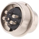 binder Circular Connector 5 Contacts Panel Mount M16 Plug Male IP40 680 Series 09-0315-00-05