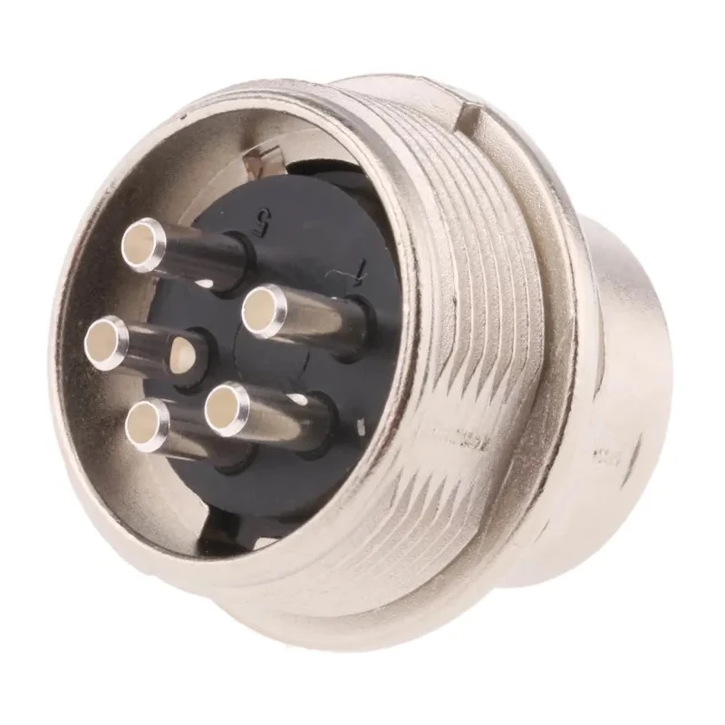 binder Circular Connector 5 Contacts Panel Mount M16 Plug Male IP40 680 Series 09-0315-00-05