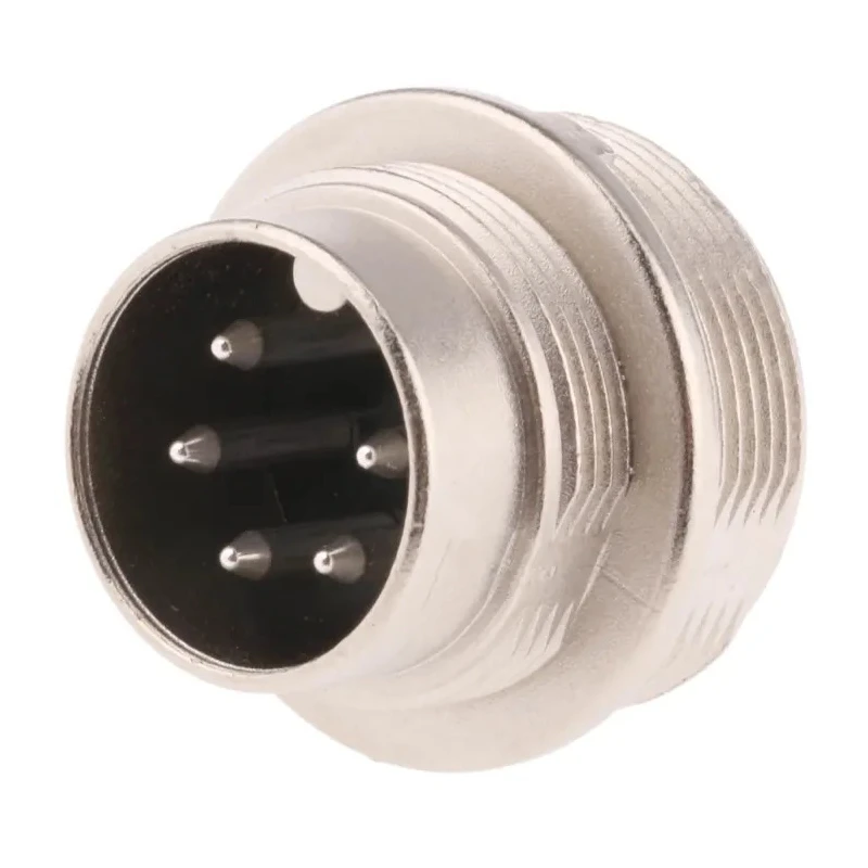 binder Circular Connector 5 Contacts Panel Mount M16 Plug Male IP40 680 Series 09-0315-00-05