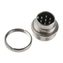 binder Circular Connector 7 Contacts Panel Mount M16 Plug Male IP40 125V 5A 680 Series 09-0327-00-07