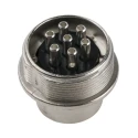 binder Circular Connector 7 Contacts Panel Mount M16 Plug Male IP40 125V 5A 680 Series 09-0327-00-07
