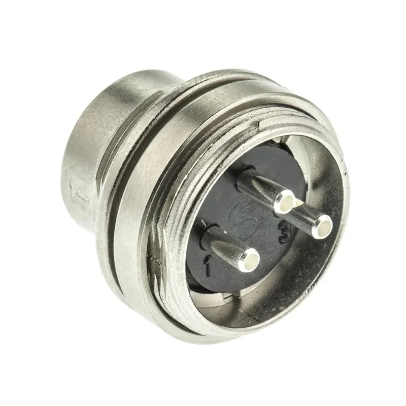 binder Circular Connector, 3 Contacts, Panel Mount, M16 Connector, Plug, Male, IP40, 7A Current, 250V Voltage 09-0307-00-03