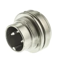 binder Circular Connector, 3 Contacts, Panel Mount, M16 Connector, Plug, Male, IP40, 7A Current, 250V Voltage 09-0307-00-03