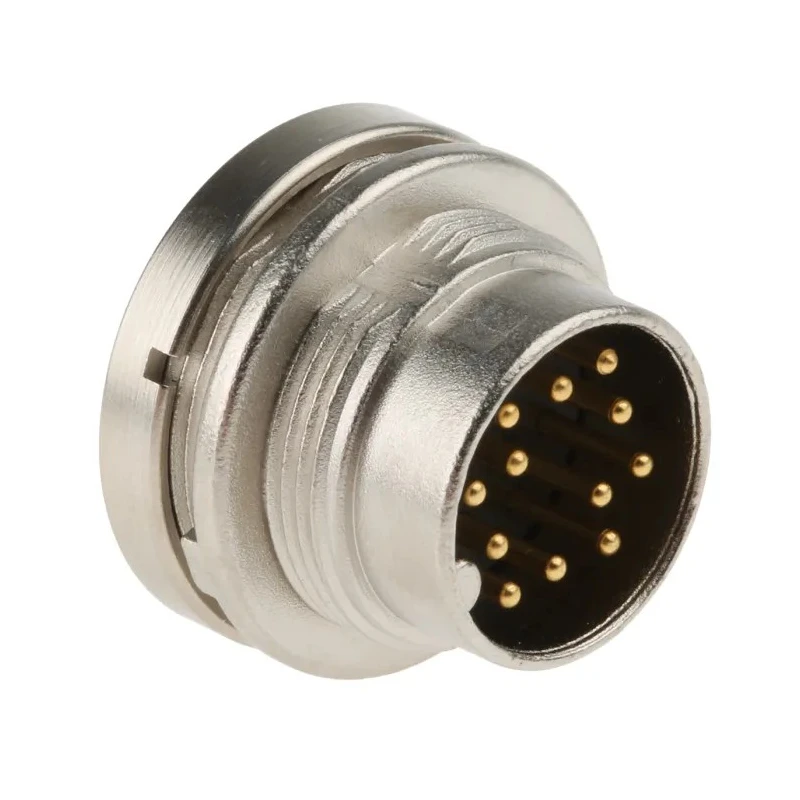 binder Circular Connector, 12 Contacts, Panel Mount, M16 Connector, Socket, Male, IP40, 680 Series 09-0331-00-12