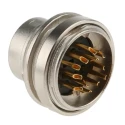binder Circular Connector, 12 Contacts, Panel Mount, M16 Connector, Socket, Male, IP40, 680 Series 09-0331-00-12