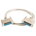 Roline Female D-Sub 25-Pin to Female DB25 Serial Cable 1.8 m Polyvinyl Chloride SUB-D Series DB25